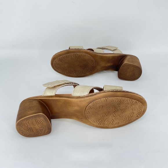 Josef Seibel Juna 04 Strappy Gold Block Heel Sandal, 7.5 - Picture 8 of 11